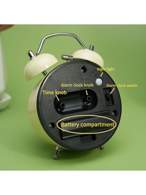 Aqqog 3 Inç Yatak Odası Çalar Saat, "ev" Çalar Saat, Ev Dekorasyonu Masaüstü Saati (Yurt Dışından)