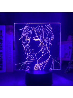 Aqqogib Akrilik LED Gece Lambası Anime Siyah Butler Yatak Odası Dekoru Için Nig;htlig;ht Doğum Günü Hediyesi Siyah Butler 3D Işık;ht Sebastian Michaelis (Yurt Dışından)