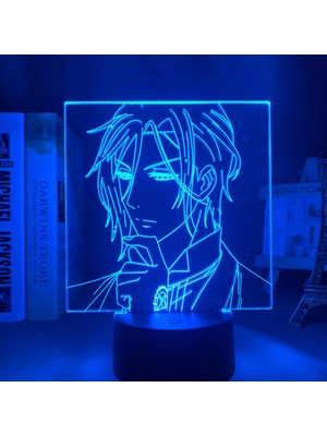 Aqqogib Akrilik LED Gece Lambası Anime Siyah Butler Yatak Odası Dekoru Için Nig;htlig;ht Doğum Günü Hediyesi Siyah Butler 3D Işık;ht Sebastian Michaelis (Yurt Dışından)