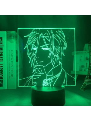 Aqqogib Akrilik LED Gece Lambası Anime Siyah Butler Yatak Odası Dekoru Için Nig;htlig;ht Doğum Günü Hediyesi Siyah Butler 3D Işık;ht Sebastian Michaelis (Yurt Dışından)