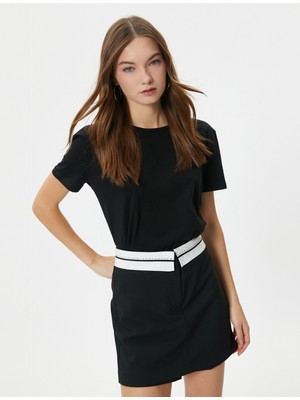 Koton Basic Bisiklet Yaka Tişört Kısa Kollu Pamuklu