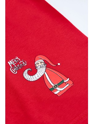 NBB Kırmızı Merry Christmas Santa Claus Boxer