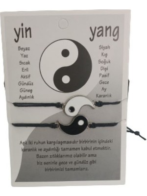 Power Es 2 Çift Yin Yang Arkadaşlık,sevgili Bilekliği