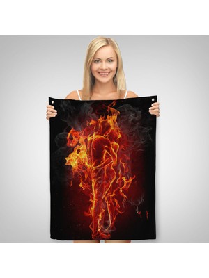 Ne Verelim Size Ateşli Çift Dekoratif Duvar Örtüsü - Halısı -6183