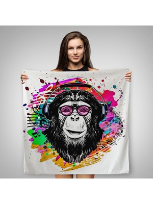 Ne Verelim Size Dj Maymun Kanvas Duvar ÖRTÜSÜ-HALISI-5063