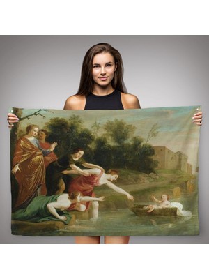 Ne Verelim Size Jacques Stella - Musa'nın Bulunuşu Duvar Örtüsü-Halısı - The Finding Of MOSES-6579