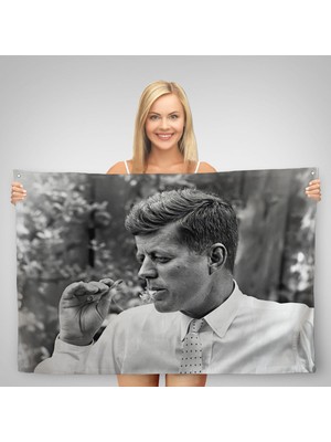 Ne Verelim Size Marijuana Içen John F. Kennedy Duvar ÖRTÜSÜ-HALISI-6588