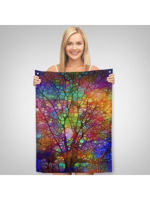 Ne Verelim Size Sanatsal Cam Ağaç Duvar Örtüsü - HALISI-6220