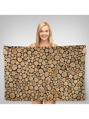 Ne Verelim Size Odun Kütükler Kanvas Duvar ÖRTÜSÜ-HALISI-5077