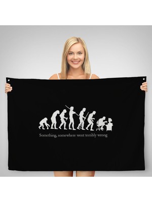 Ne Verelim Size  bir Yerde Bir Şey Çok Yanlış Gitti Kanvas Duvar ÖRTÜSÜ-HALISI-5410