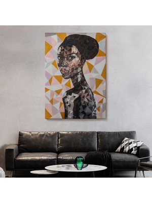 Ne Verelim Size Afrikalı Kadın Dekoratif Kanvas Duvar Tablosu-5949