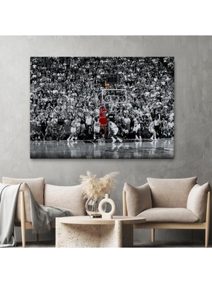Ne Verelim Size Michael Jordan Üçlük Şutu Kanvas Tablo-5139