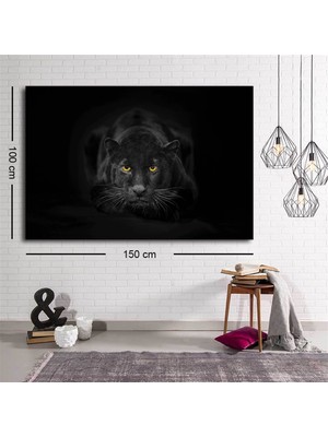 Ne Verelim Size Dekoratif Siyah Leopar Kanvas Tablo
