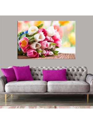 Ne Verelim Size Dekoratif Baskı Buket Çiçek Duvarlar Kanvas Tablo