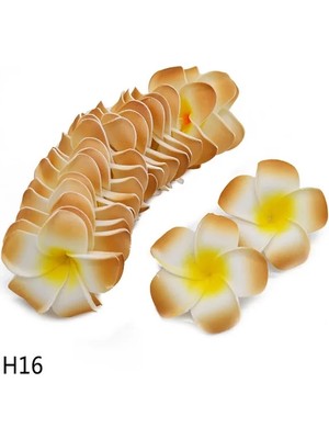 Ganbao I-1-H16 9 cm 30 Adet 5/6/7/8/9 cm Pe Köpük Plumeria Çiçekler Dıy Yapay Çelenk Headdress Frangipani Yumurta Çiçek Kafaları Hawaii Düğün Dekor (Yurt Dışından)