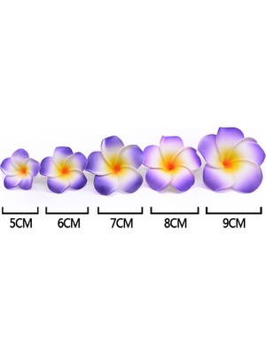 Ganbao I-1-H16 9 cm 30 Adet 5/6/7/8/9 cm Pe Köpük Plumeria Çiçekler Dıy Yapay Çelenk Headdress Frangipani Yumurta Çiçek Kafaları Hawaii Düğün Dekor (Yurt Dışından)