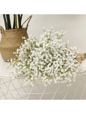 Ganbao Kırmızı 1 Adet 1/3/5 Adet 52 cm Beyaz Bebek Nefes Yapay Çiçekler Gypsophila Dıy Buket Düğün Parti Ev Dekorasyon Için Plastik Sahte Çiçekler (Yurt Dışından)