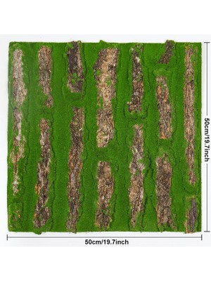 Ganbao Kabuğu 50 cm x 50 cm Yapay Bitki Yosun Çim Halı Doğal Manzara Peyzaj Yeşil Ev Oturma Odası Duvar Zemin Festivali Düğün Dekorasyon (Yurt Dışından)