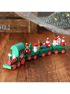 Ganbao Stil 5 Ahşap Tren Noel Süs Merry Christmas Dekorasyon Ev Masa 2023 Noel Hediyeleri Noel Natal Navidad Mutlu Yıllar 2022 (Yurt Dışından)