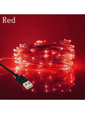 Ganbao Kırmızı 3 M 10/20 M LED Peri Işıkları Bakır Tel USB Powered Yılbaşı Dekoru Dize Işık Düğün Parti Yeni Yıl Süslemeleri 2022 Çelenk (Yurt Dışından)