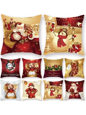 Ganbao Stil 31-52 45 x 45 Noel Minder Örtüsü Ev Için Merry Christmas Süslemeleri 2023 Noel Süs Navidad Noel Noel Hediyeleri Mutlu Yıllar 2024 (Yurt Dışından)