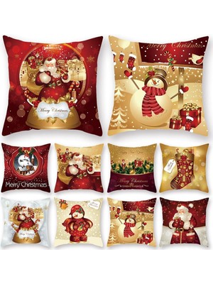 Ganbao Stil 31-52 45 x 45 Noel Minder Örtüsü Ev Için Merry Christmas Süslemeleri 2023 Noel Süs Navidad Noel Noel Hediyeleri Mutlu Yıllar 2024 (Yurt Dışından)