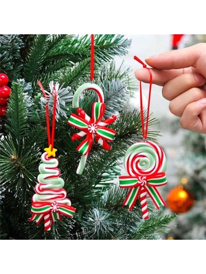 Ganbao 50 Adet Ilmek Noel Şeker Süsleme Lolipop Noel Dekor Şeker Kamışı Asılı Dekorasyon Bastonlar El Sanatları Noel Çelenk Noel Ağacı Parti Malzemeleri Için (Yurt Dışından)