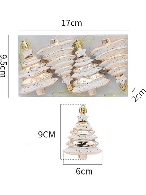 Ganbao Şampanya Ağacı Noel Dekorasyon Ev Kaplama Kutulu Şeker Tren Koltuk Değneği Noel Ağacı Kolye Yeni Yıl 2023 Hediye Navidad Noel Odası Dekor (Yurt Dışından)