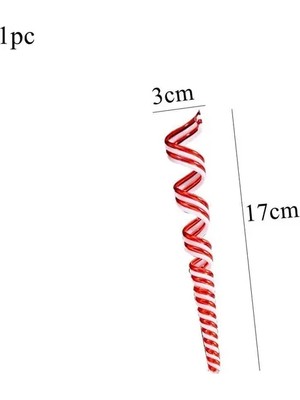 Ganbao 1 Adet Şeker Rulo 1 Paket Kırmızı Beyaz Noel Ağacı Süsler Akrilik Koltuk Değneği Lolipop Şeker Tipi Kolye Noel Süslemeleri Için Noel Çocuklar Hediyeler Tedarik (Yurt Dışından)