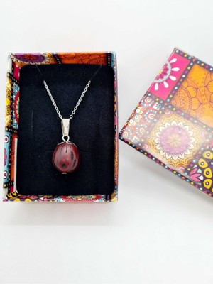 Doğal Taş Dünyası Doğal Andız Ağacı Kolye