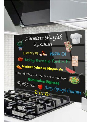 Ne Verelim Size Cam Ocak Arkası Koruyucu Ankastre Arkası Koruyucu | Mutfak Kuralları