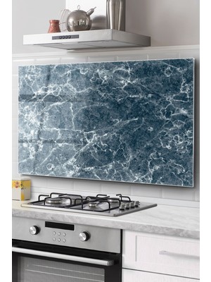 Ne Verelim Size Ocak Arkası Cam Koruyucu Tezgah Ankastre Arkası Koruyucu | Mermer Desenki