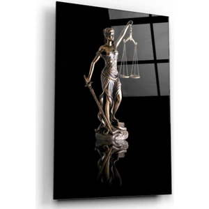 Dekor Artı Themis Heykeli Cam Tablo