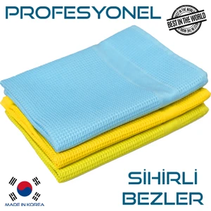 Jo Moyner 3 Adet Cam Bezi Araba Bezi Oto Bezi Temizlik Bezi Mikrofiber Bez 40x60cm