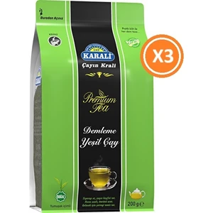 Premium Dökme Yeşil Çay 200 gr x 3 Adet
