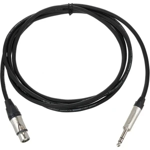Neutrik Hoparlör Kablosu Stereo Jak - Dişi Xlr Siyah 2 metre