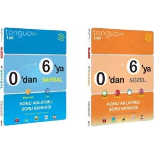 Tonguç Akademi 6. Sınıf 0'dan 6'ya Sayısal - 0'dan 6'ya Sözel Set