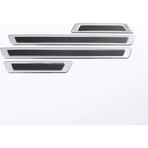 Fams Otomotiv Ford Fiesta Krom+Karbon Kapı Eşik Koruması 4 Parça 2001-2005 Arası