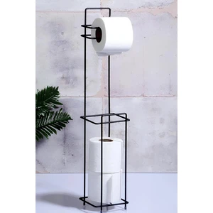 Kaliteli Siyah Ayaklı Paslanmaz Tuvalet Kağıtlığı 