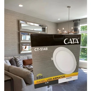 10 Adet 15 Watt Panel LED CT-5148 Günışığı Alüminyum Kasa