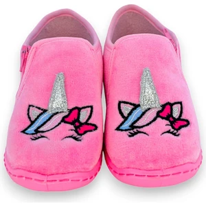 First Step Unicorn Nakışlı Pembe Kız Çocuk Fermuarlı PANDUF-F-745