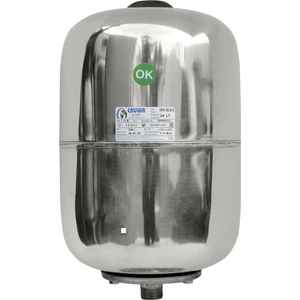 24 Litre Silindirik Tip Paslanmaz Hidrofor Tankı 8 Bar