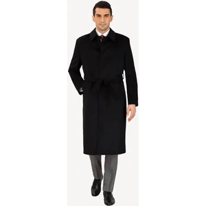 Gambia Outdoor's Erkek Kuşaklı  Kaban Büyük Beden Uzun Sıcak Tutar Klasik uzun palto