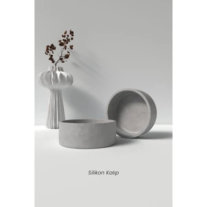 Cage Art Studio Beton Mumluk / Saksı Silikon Kalıp - Dekoratif Beton Mumluk Kalıbı Beton/mum Yapım Malzemeleri