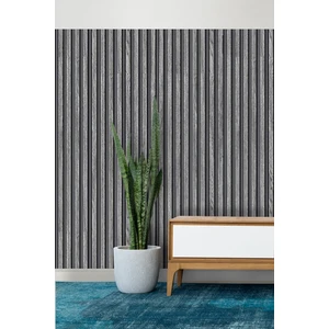 2690 Lambri Panel Ahşap Duvar Çıtası Desenli Vinil Duvar Kağıdı 5,30 M²