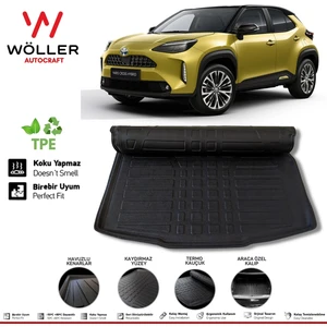 Toyota Yaris Cross Bagaj Havuzu 2022 Sonrası 3D Wöller Ultraflex Esnek