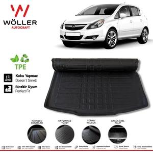 Opel Corsa D Bagaj Havuzu 2006 2014 Arası 3D Ultraflex