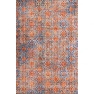 Modern Halı, Funk Şönil Dokuma Halı Dekoratif Halı |Pamuk-Polyester| Turuncu Halı Al 06