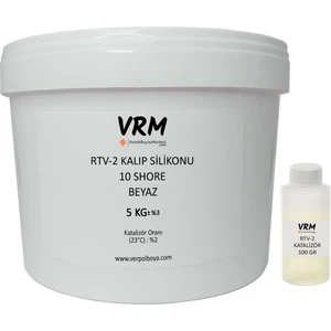 VRM Vernikrecinemarketi Rtv-2 Beyaz Kalıp Silikonu (10 Shore) 5 kg