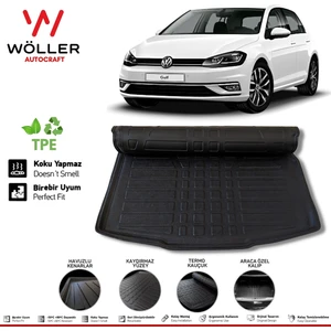 Volkswagen Golf 7 Bagaj Havuzu 2012 2020 Arası 3D Wöller Ultraflex Esnek